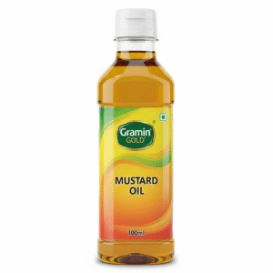 Gramin Gold Cold-Pressed Mustard Oil – 100 ml (Mini Pack)