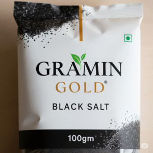 Gramin Gold Natural Black Salt – 100g Pouch